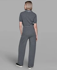 Karl Lagerfeld Paris Womens Embellished Collar Sweater Pull On Pants