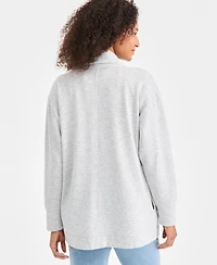 Style & Co Women's Cozy Fleece Cardigan Sweater, Created for Macy's