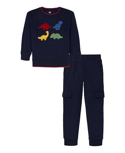 Kids Headquarters Boys 4-7 2-Piece Long Sleeve Top and Joggers Set
