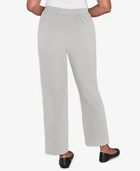 Alfred Dunner Stockbridge Pull-On Corduroy Flat Front Average Length Pant