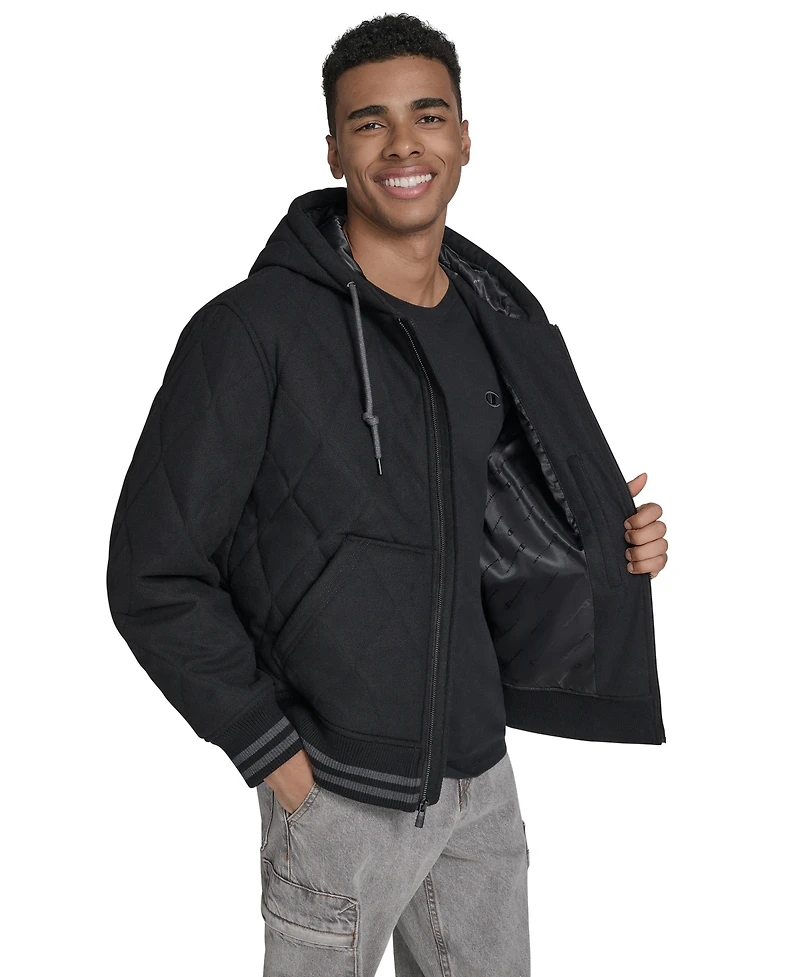 Champion Men's Wool Blend Quilted Jacket