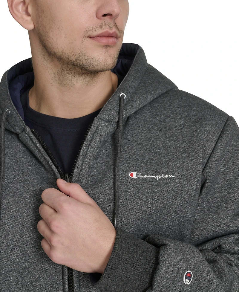 Champion Men's Reversible Bomber with Hood Jacket