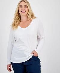 Aveto Plus Size V-Neck Top