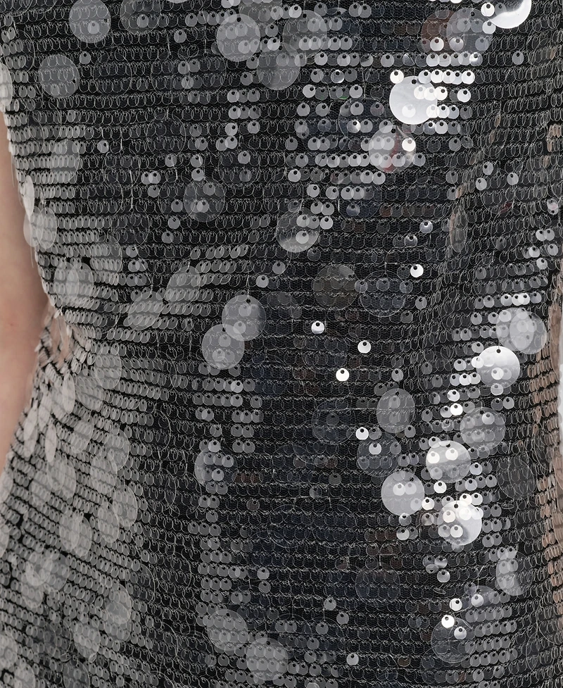 Dkny Women's Sleeveless Jewel Neck Sequin Sheath Dress