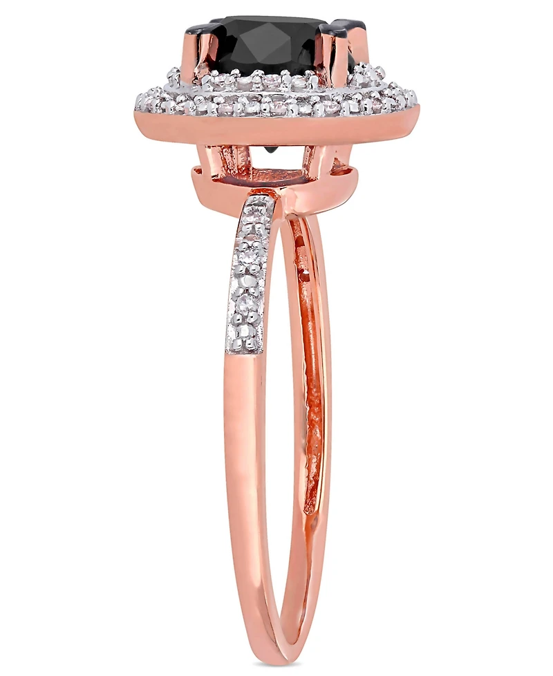 Macy's Black and White Certified Diamond Double Halo Engagement Ring (1-5/8 ct. t.w.) 14K Gold (also Rose Gold)