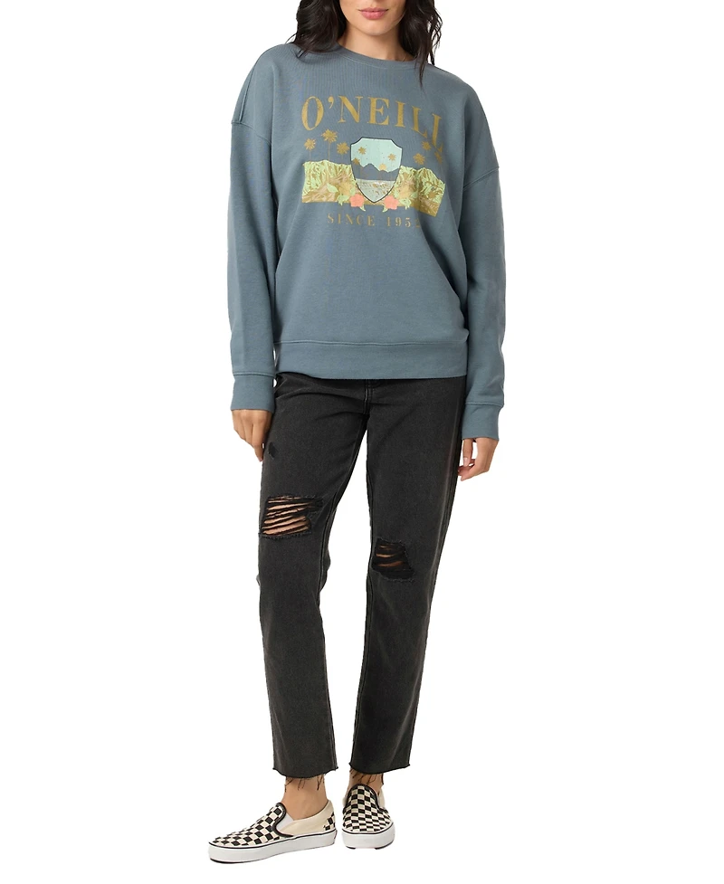 O'Neill Juniors' Malibu Mirage Crewneck Sweatshirt