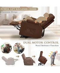 Aecojoy Multi-Function Power Lift Recliner for Elderly