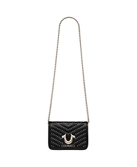 True Religion Horseshoe Multi Stud Flap Crossbody