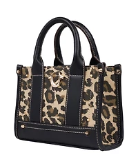 True Religion Leopard/Pu Mini Tote