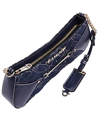True Religion Studded Denim Chain Shoulder Bag