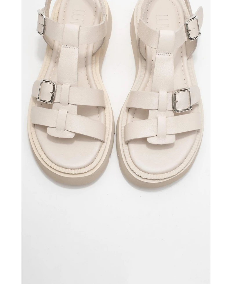 Forever & Always Shoes Melvin Leather Sandal (Women)
