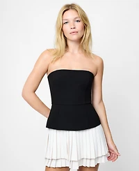 Fcuk Women's Azra Strapless Pleat Mini Dress