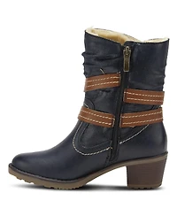 Spring Step Boisa Waterproof Mid Boot with Quilted Detail and Faux Fur Lining
