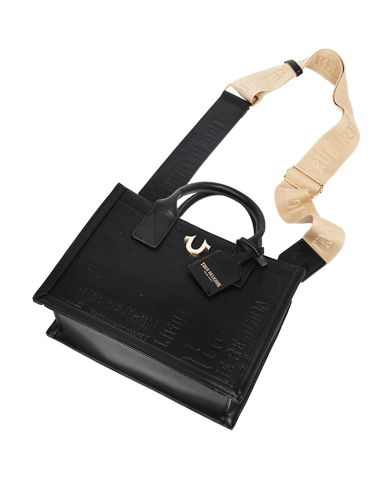 True Religion Mega Logo Modern Tote