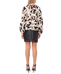 Vince Camuto Women's Ruffle Crewneck Long Sleeve Top