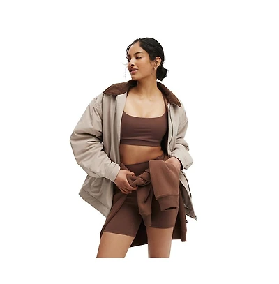 Cotton On Women's Active Contrast Collar Oversized Jacket