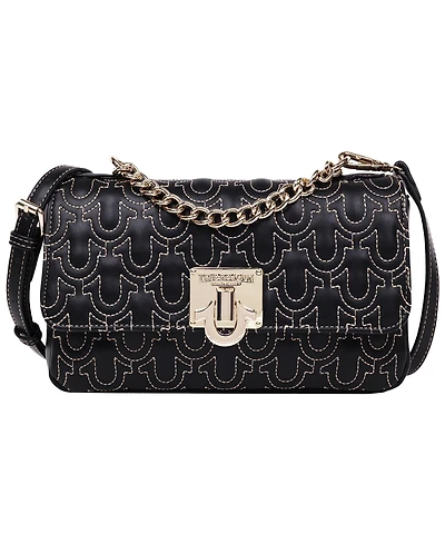 True Religion Horseshoe Quilted Flap Shoulder Bag
