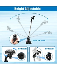 360° Rotatable Fishing Kayak Boat Accessory Kit, Set of 3 Mount Holders