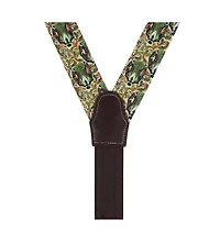 Trafalgar Men's Shall We Dance Silk Novelty Button End Suspenders