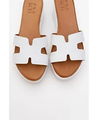 Forever & Always Shoes Lia Leather Platform Sandal (Women)