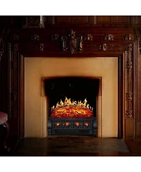 Cowsar 20" Freestanding Electric Fireplace Insert Log Set,Fireplace Insert Heater with 5 Flame Speeds and Brightness,Overheat Protection,750W/150