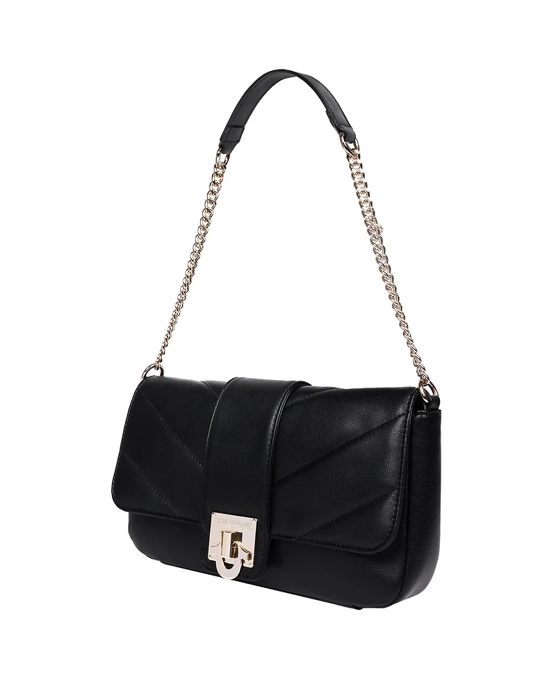 True Religion Quilted Flap Shoulder Bag with Mini Bag
