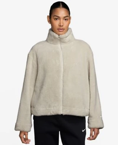 Nike Womens Essential Sherpa High Pile Fleece Jacket