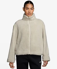 Nike Womens Essential Sherpa High Pile Fleece Jacket