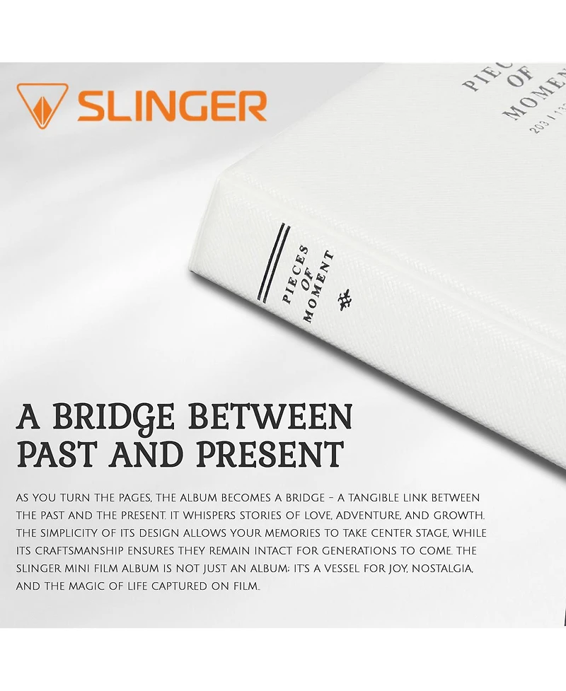 Fujifilm Instax Mini Mermaid Tail Film, 5-Packs of 10 Exposures + Slinger Photo Album for Instax Mini