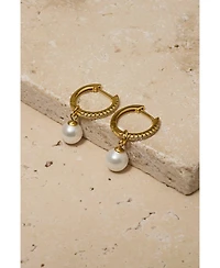 Untamed Petals Perfectly Poised Pearl Hoops