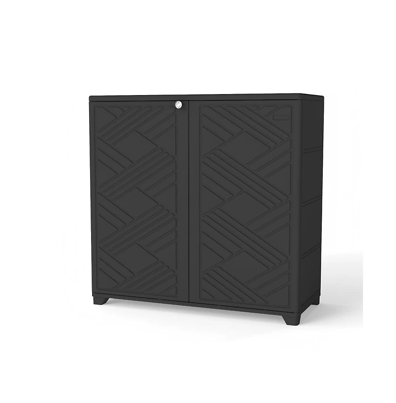 Decksplore Diamond-Shaped Outdoor Storage Cabinet