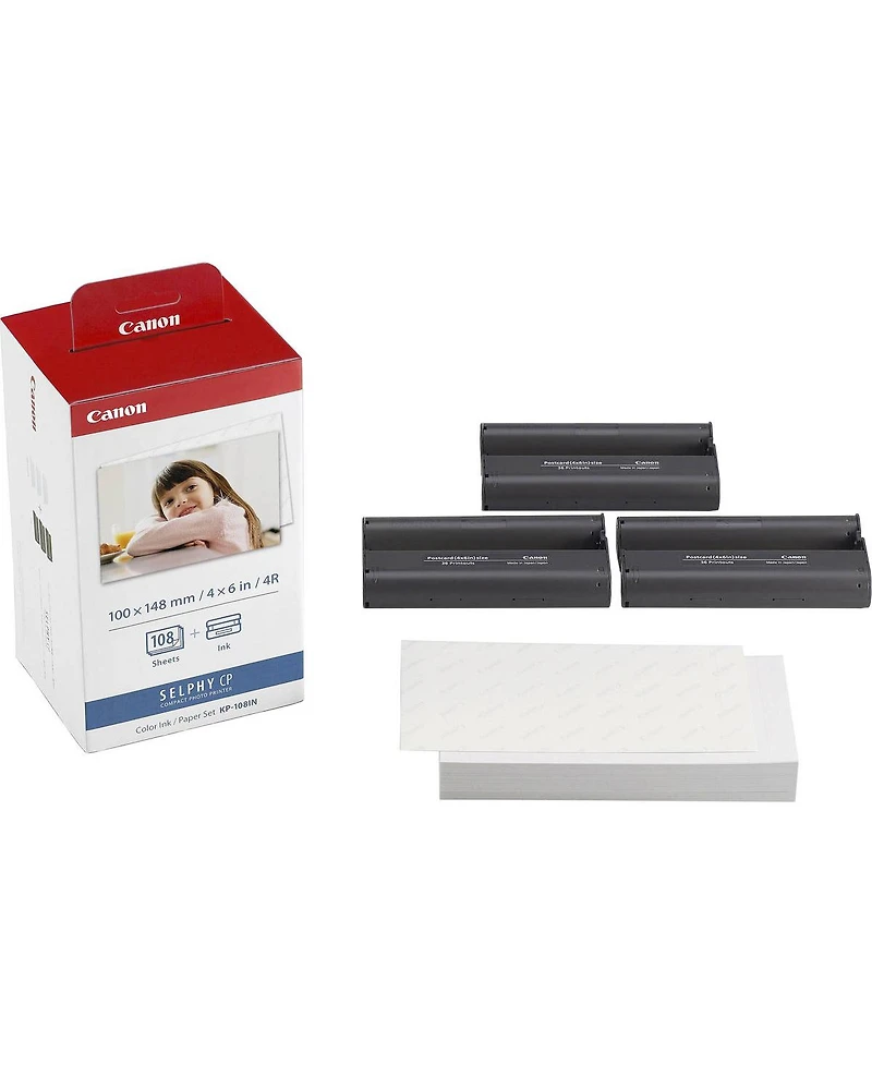 Canon 3 Pack Kp-108IN Color Ink And Paper Set