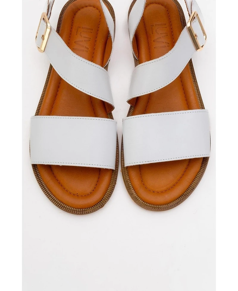 Forever & Always Shoes Majesty Leather Sandal (Women)
