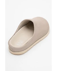 Forever & Always Shoes Space Leather Slide Sandal (Women)