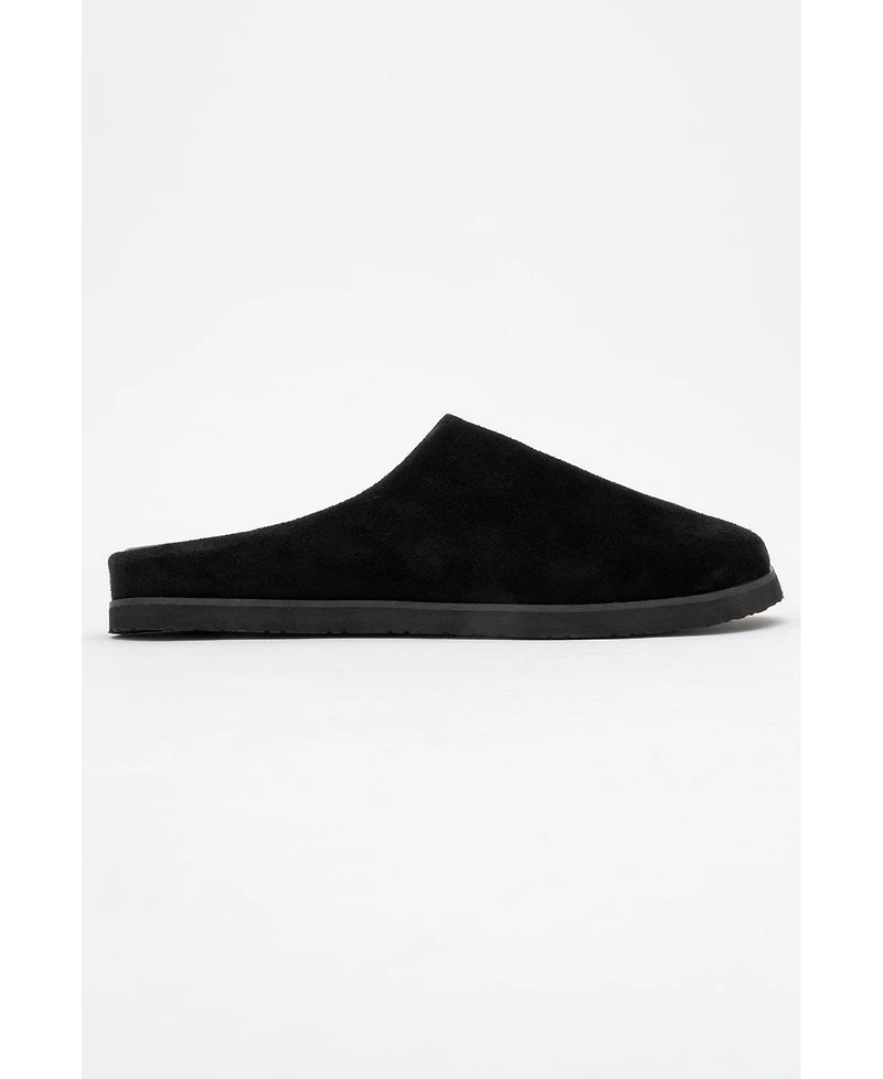 Forever & Always Shoes Space Leather Slide Sandal (Women)