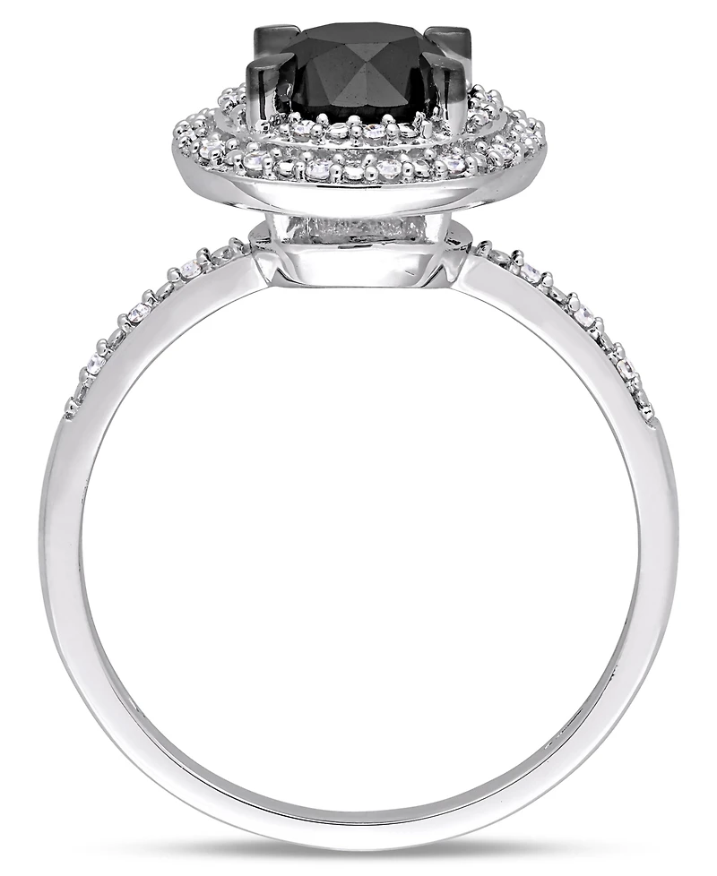 Macy's Black and White Certified Diamond Double Halo Engagement Ring (1-5/8 ct. t.w.) 14K Gold (also Rose Gold)