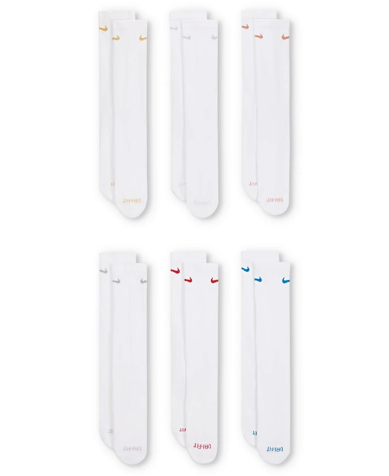 Nike Unisex Everyday Plus Cushioned Training 6-Pairs Crew Socks