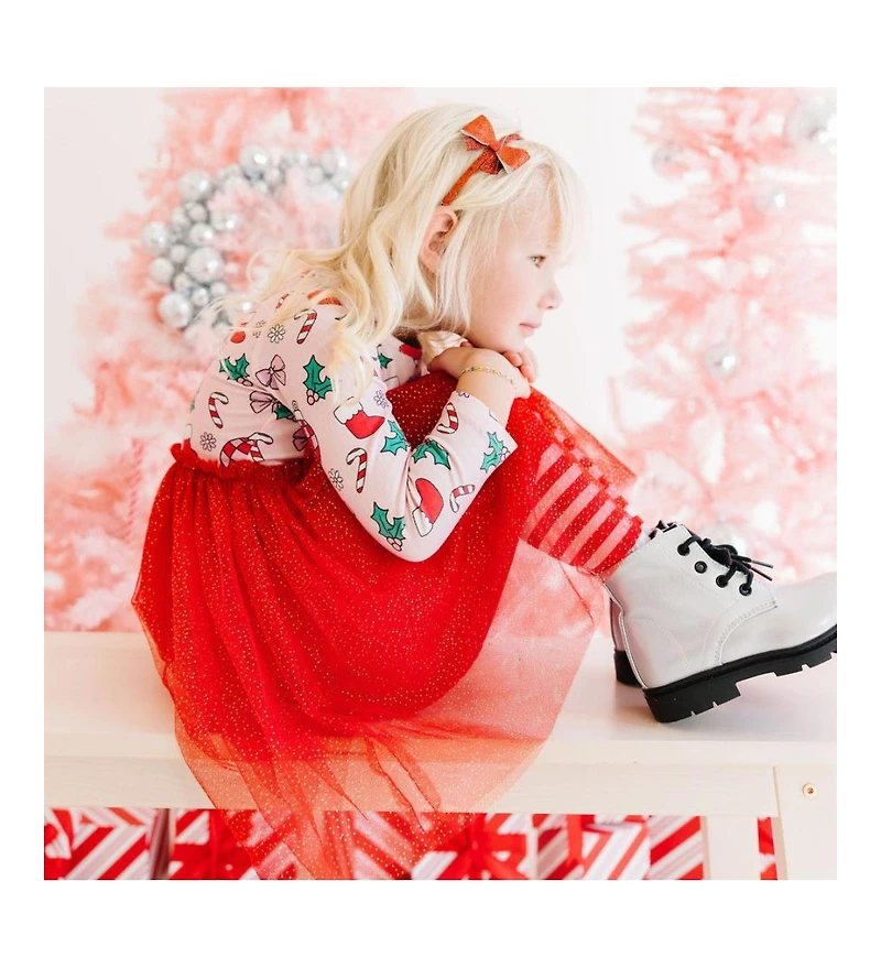 Sweet Wink Toddler Girls Disco Christmas Long Sleeve Tutu Dress