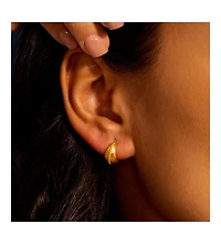Satya Jewelry Little Joys Dot Huggie Hoop Earrings