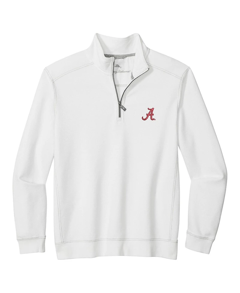 Tommy Bahama Men's White Alabama Crimson Tide Montego Bay Half-Zip Jacket