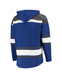 '47 Brand Men's Royal/Gray Indianapolis Colts Lacer V-Neck Pullover Hoodie