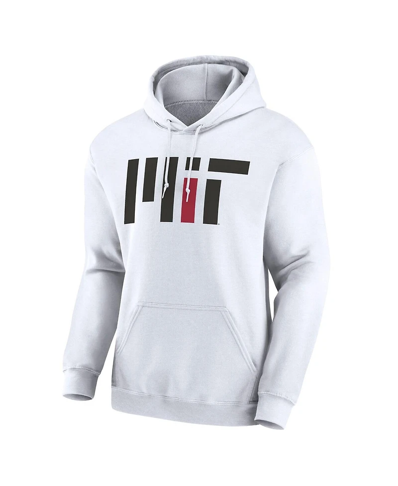 Fanatics Men's White Mit Engineers Fleece Pullover Hoodie