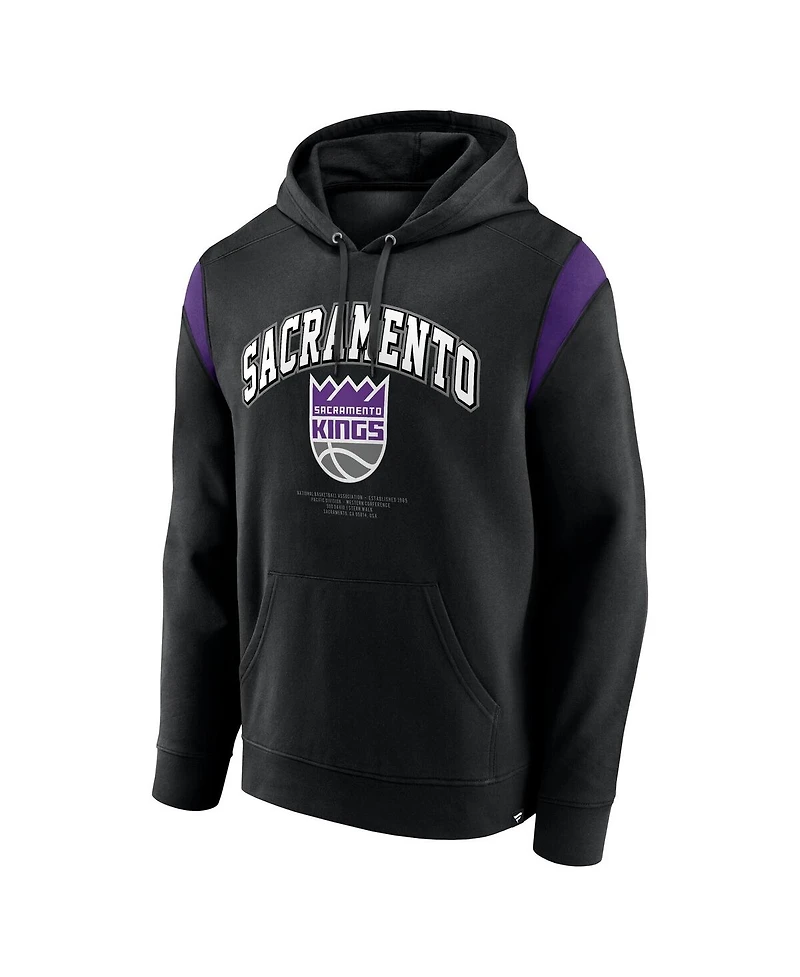 Fanatics Men's Black Sacramento Kings Scorer Pullover Hoodie