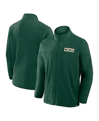 Fanatics Men's Green Minnesota Wild Home Ice Fleece Full-Zip Jacket