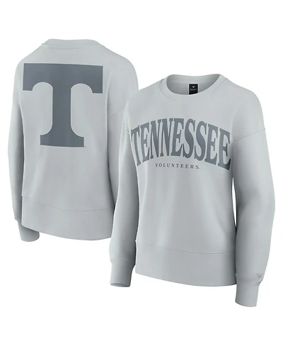 Fanatics Women's Gray Tennessee Volunteers Supersoft Flow Fleece Pullover Sweatshirt