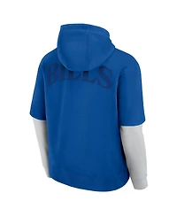 Fanatics Men's and Women's Royal Buffalo Bills Sleek Elements Pullover Hoodie