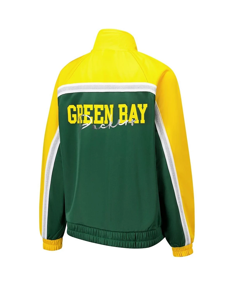 G-iii 4Her by Carl Banks Women's Green Bay Packers Post Game Full-Zip Track Jacket