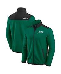 Darius Rucker Collection by Fanatics Men's Green New York Jets Colorblock Polar Fleece Full-Zip Jacket