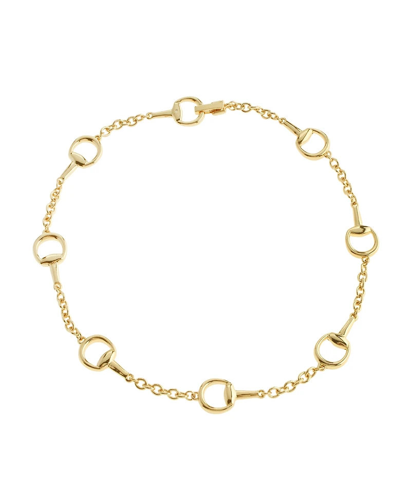Steve Madden Gold Collegiate Link Strand Necklace
