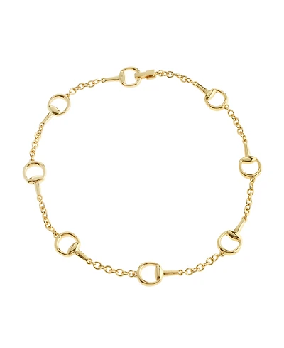 Steve Madden Gold Collegiate Link Strand Necklace